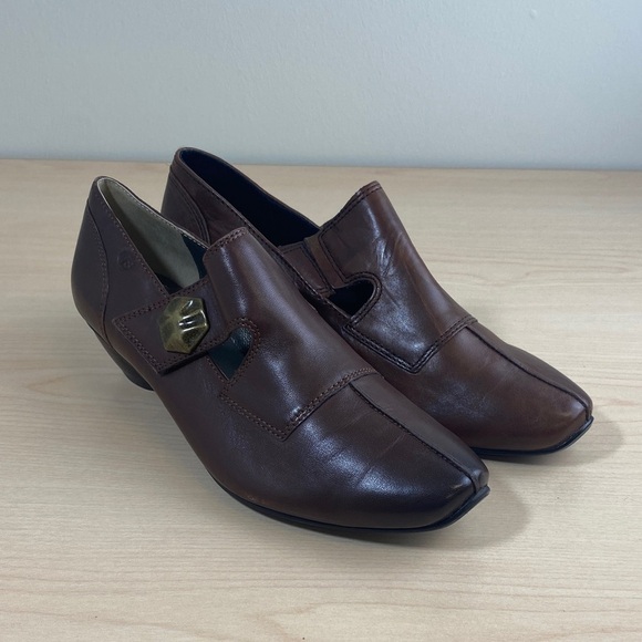 Josef Seibel Shoes - Josef Seibel Brown Leather Low Ankle Booties